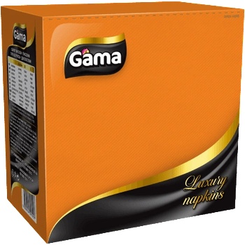 Gama Салфетки Гама лукс 33х33 30бр оранжеви (4015507)