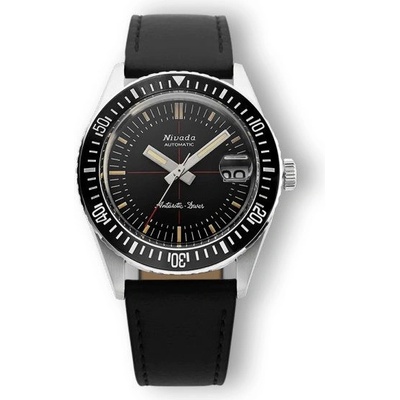Nivada Grenchen Antarctic 32038A - Black Leather