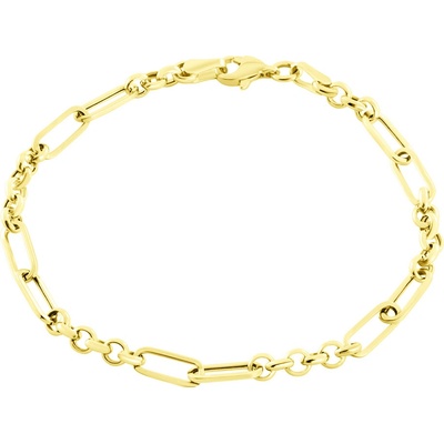 Gemmax Jewelry Výrazný trendy zlatý náramek GLBYN-18-02224