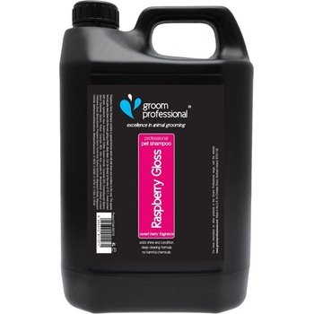 Groom Professional Raspberry Gloss Shampoo čisticí malinový šampon pro všechny typy srsti 4 l