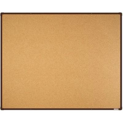 VMS VISION Korková nástěnka boardOK s hnědým rámem 1500 x 1200