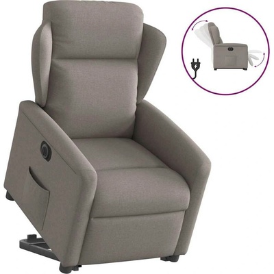 vidaXL 11461.3303161 Elektrické zvedací polohovací taupe textil