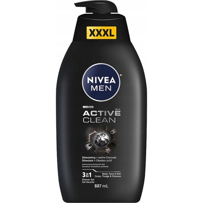 Nivea Sprchový gel pro muže Active Clean 887 ml