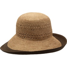 Mayser Sally Panamský klobouk Cloche s širší asymetrickou krempou