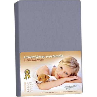 Bellatex jersey s elastanem tmavě šedé 120x200