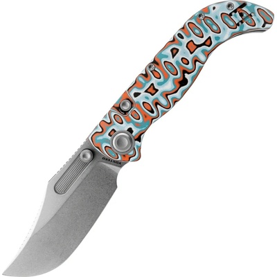 Vosteed Naga S35VN Stonewash Canyon Current Bamboo Micarta A3908