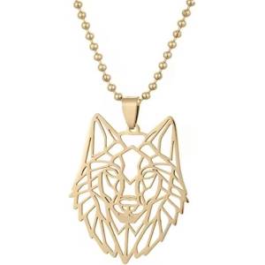 HARAHU Колие Hollow Wolf - Златна KP33461