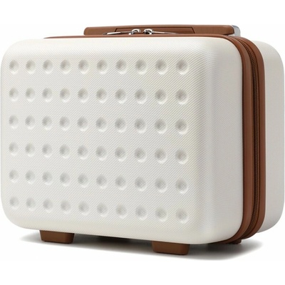 Kono 2486 Kozmetický kufrík 31cm Krémová ABS/Polykarbonát