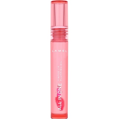 Lamel All in One Lip Tinted Plumping Oil tónovací olej na pery pre zväčšenie objemu № 401 Peachy 3 ml