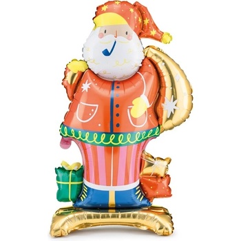 Party Deco Стоящ Фолиев Балон Дядо Коледа