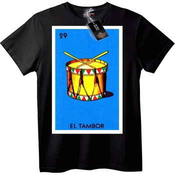 NOONEBRAND Тениска Лотария El Tambor - XS, Black