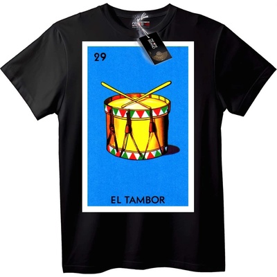 NOONEBRAND Тениска Лотария El Tambor - XS, Black