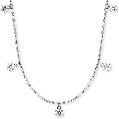 Engelsrufer Strieborný náhrdelník s čírymi zirkónmi ERN-SHINY-05-ZI