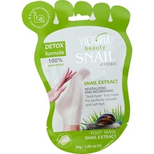 Victoria Beauty Snail Extract Výživná maska na chodidla se šnečím extraktem 1 pár