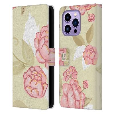 Pouzdro HEAD CASE na mobil Apple Iphone 14 PRO MAX Francouzský venkov růže VINTAGE (Flipové pouzdro, obal pro mobil Apple Iphone 14 PRO MAX Francouzský venkov růže VINTAGE)