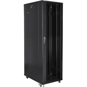 Lanberg Комуникационен шкаф Lanberg rack cabinet 19" free-standing 42U / 800x1000 self-assembly flat pack black (FF01-8042-12B)