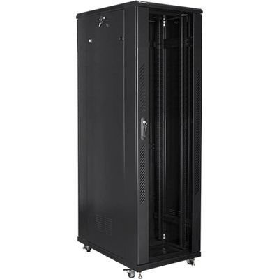 Lanberg Комуникационен шкаф Lanberg rack cabinet 19" free-standing 42U / 800x1000 self-assembly flat pack black (FF01-8042-12B)