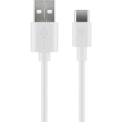 Goobay 59126 USB, USB A, USB C, 0,5m, bílý