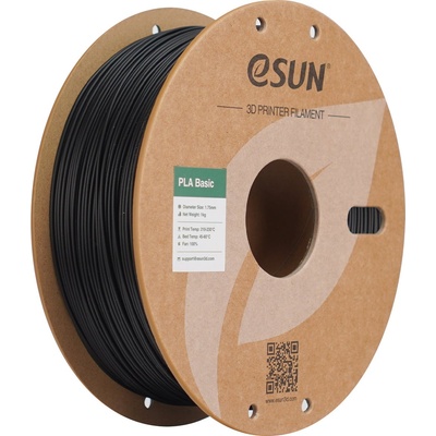eSUN PLA Basic Black - 1, 75 mm / 1000 g (PLA-Basic175B1P1)