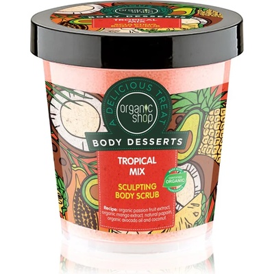 Organic Shop Body Desserts Tropical Mix стягащ пилинг за тяло 450ml