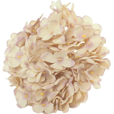 HORTENZIA hlava 16cm KRÉMOVO-FIALOVÁ