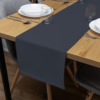 Biante Dekoračný behúň Rongo RG-066 Tmavo sivý 20x120 cm
