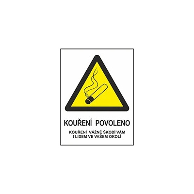 ARCH Kouření povoleno plast A5