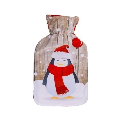 GiftyCity Termofor s fleecovým obalem, 0,7 l, tučňák