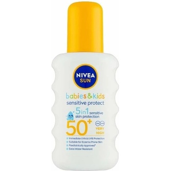 Nivea Sun Kids Pure & Sensitive spray na opaľovanie SPF50 + 200 ml
