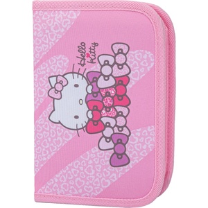 Baagl Училищен пенал едноетажен Hello Kitty Sweet Leopard GRS BAAGL | Rozov | Момичешки | UNI