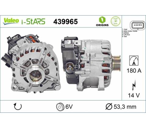 Alternátor VALEO 439965