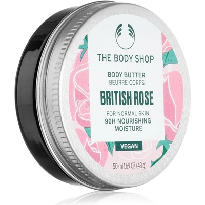 The Body Shop British Rose Body Butter telové maslo s vôňou ruží 50 ml