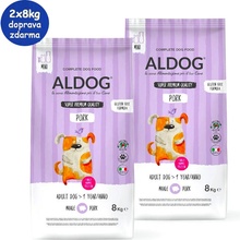 Aldog Adult Mini Pork & Rice 2 x 8 kg