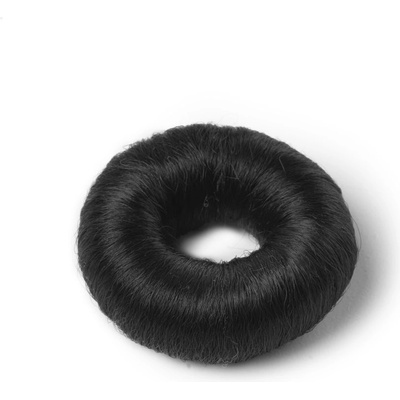 BraveHead Synthetic Hair Bun Black L 8 cm