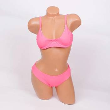 Image 1 of Свеж дамски бански в розов цвят - чашка В