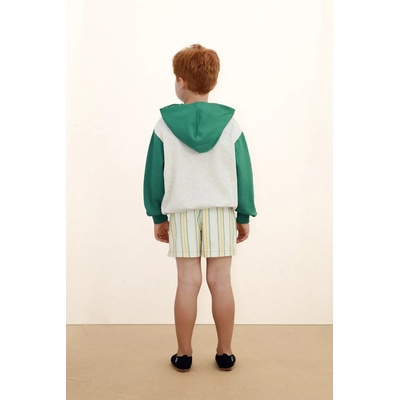 Tinycottons Детски памучен къс панталон Tinycottons MULTICOLOR STRIPES SHORTS (SS26.358)