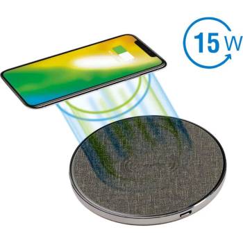 4smarts Wireless Charger VoltBeam Style 15W - поставка (пад) за безжично зареждане на Qi съвместими мобилни устройства (сив)