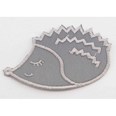 Nažehľovacia záplata - jažeček - rozmer 7 cm x 4,5 cm - reflexná