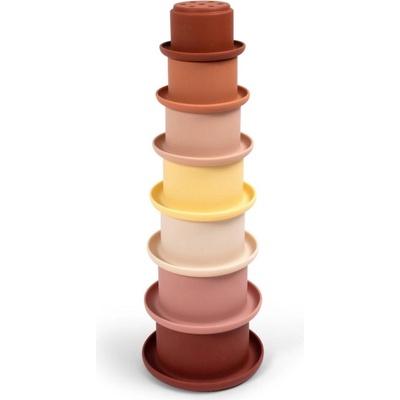 Filibabba Silikonové stohovací kelímky Rose