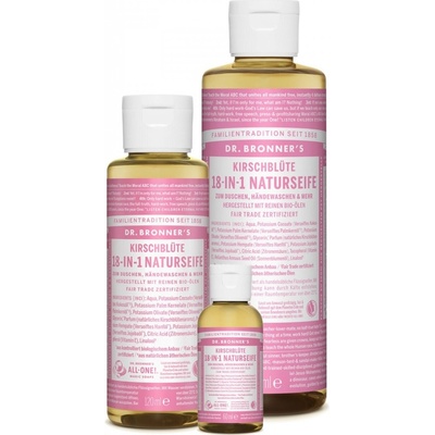 Dr. Bronner's tekuté kastílske mydlo Čerešňový kvet 60 ml