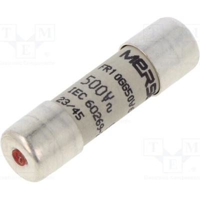 MERSEN FR10GG50V6I Pojistka: tavná; 6A; 500VAC; 250VDC; gG; 10x38mm