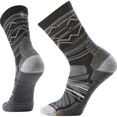 Smartwool Hike Light Cushion Mountain Range Crew ponožiek čierna sivá