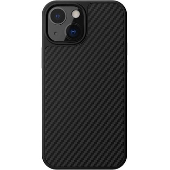 Nillkin Synthetic Fiber Carbon Case - силиконов (TPU) калъф за iPhone 13 mini (черен)