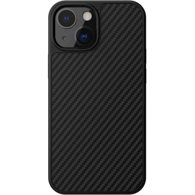 Nillkin Synthetic Fiber Carbon Case - силиконов (TPU) калъф за iPhone 13 mini (черен)