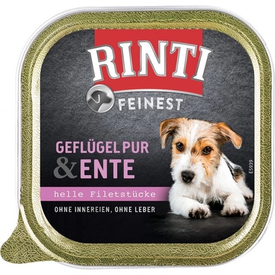 Rinti Feinest Pur Adult Dog drůbeží a kachní 11 x 150 g