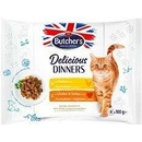Butcher's Cat Delic.Dinners kuracie / kurča a morčacie 4 x 100 g
