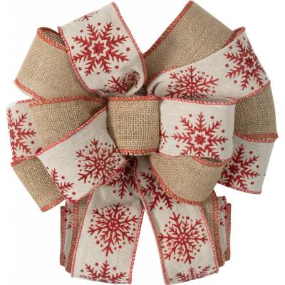 EUROFIRANY VIANOČNÁ DEKORÁCIA BOW 28X50 CM VZOROVANÁ