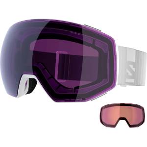 Salomon Ски маска Salomon Radium Prime Sigma Cat 3 VLT 13% + Cat 1 VLT 52% Ski goggles - White - размер One Size (417-4441-0111)