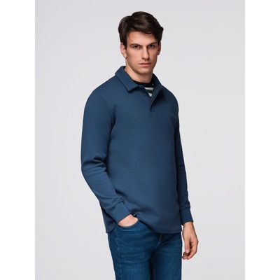 Ombre Clothing Тъмно синьо мъжки суитшърт с основна яка Ombre Clothing Ombre Clothing | Sin | МЪЖЕ | M