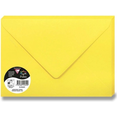 Barevná obálka Clairefontaine C5 120 g [1 ks] Varianta: tmavě žlutá